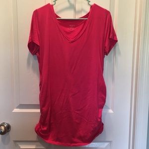 Maternity shirt sleeve shirt